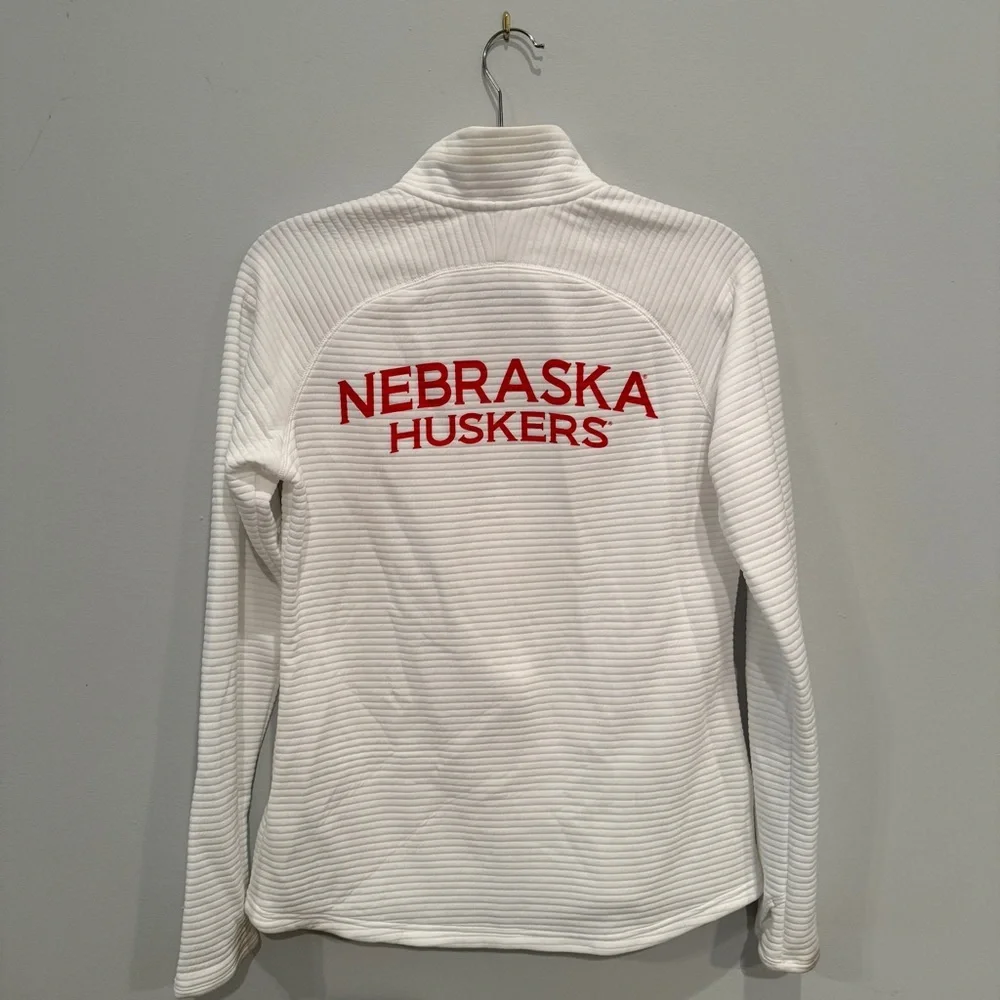 Nebraska Cornhuskers Adidas White Jacket - Picture 4 of 4